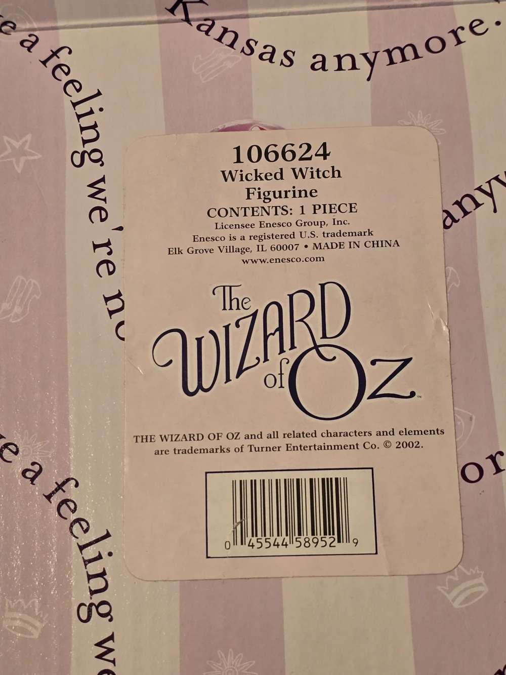 Enesco Wizard of Oz Set of 6 Dorothy, Scarecrow, Tin Man, Lion, Glinda, & Witch